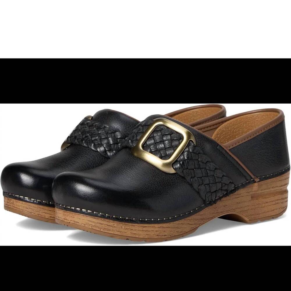 NEW DANSKO women's pro braided clog in black